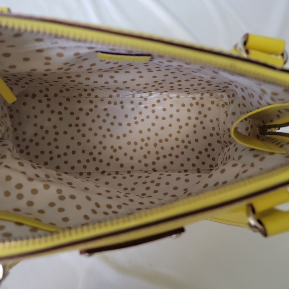 NWOT Kate Spade Yellow Leather Shoulder Bag - Picture 6 of 10